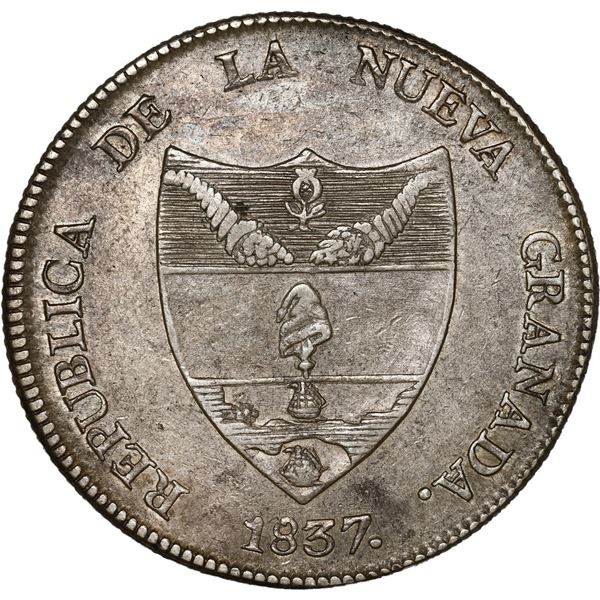 COLOMBIA, Bogotá, 8 reales, 1837 RS.