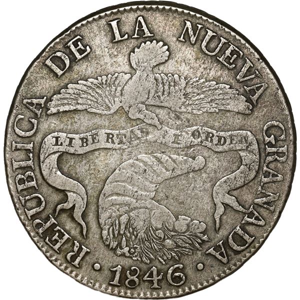 COLOMBIA, Bogotá, 8 reales, 1846 RS.