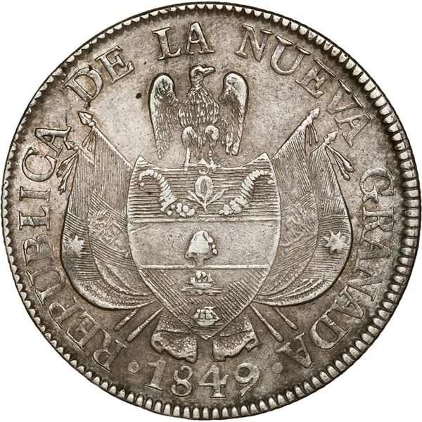 COLOMBIA, Bogotá, 10 reales, 1849.