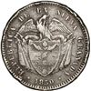 Image 1 : COLOMBIA, Bogotá, 10 reales, 1850, reeded edge, rare.