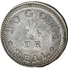 Image 2 : COLOMBIA, Bogotá, ¼ real, 1838, NGC MS 62.