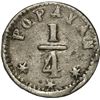 Image 1 : COLOMBIA, Popayán, ¼ décimo, 1862, three stars instead of nine on reverse, rare.