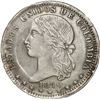 Image 1 : COLOMBIA, Medellín, 1 peso, 1870 with 0/9.