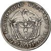 Image 2 : COLOMBIA, Medellín, half peso, 1868, extremely rare, NGC VF details / damaged.