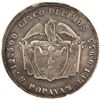 Image 2 : COLOMBIA, Popayán, 5 décimos, 1869, extremely rare, PCGS F details / cleaned, finest known in PCGS c