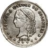 Image 1 : COLOMBIA, Medellín, 5 décimos, 1869.