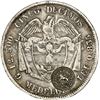 Image 2 : COLOMBIA, Medellín, 5 décimos, 1877/4, Wyon bust, with Costa Rica "lion" double countermark (Type VI