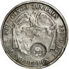 Image 2 : COLOMBIA, Medellín, 5 décimos, 1881, with Costa Rica "lion" double countermark (Type VII, 1889).