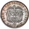 Image 2 : COLOMBIA, Medellín, proof essai 2 décimos, 1873, AB below bust (Albert Barré), extremely rare, NGC P