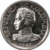Image 1 : COLOMBIA, Bogotá, specimen pattern 50 centavos, 1946-B, reeded edge, rare, PCGS SP64, finest and onl