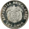 Image 2 : COLOMBIA, Bogotá, specimen pattern 50 centavos, 1950, mintmark B below coat of arms, reeded edge, ra
