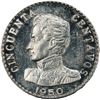 Image 1 : COLOMBIA, Bogotá, specimen pattern 50 centavos, 1950, no mintmark, reeded edge, rare, PCGS SP63, fin