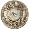 Image 1 : COSTA RICA, San José, 50 céntimos, 1923 counterstamp (Type VIII) on a Costa Rica 25 centavos 1875 GW
