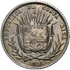 Image 1 : COSTA RICA, San José, 1/8 peso, 1855 JB, NGC AU details / cleaned.