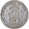Image 1 : CUBA, Santiago de las Vegas, 2R-sized proclamation medal, Isabel II, 1834, lettered edge, NGC MS 61.