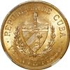 Image 2 : CUBA, struck at the Philadelphia mint, gold 20 pesos, 1915, José Martí, NGC AU 58.