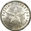 Image 1 : CUBA, struck at the Philadelphia mint, 20 centavos, 1915, low-relief star, coarse reeding, NGC MS 65
