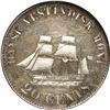 Image 2 : DANISH WEST INDIES, Copenhagen Mint, 20 cents, Frederik VII, 1859, NGC PL 62.