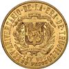 Image 2 : DOMINICAN REPUBLIC, Philadelphia mint, gold 30 pesos, 1955, 25th anniversary of the Trujillo regime,