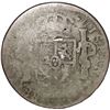 Image 2 : EL SALVADOR, San Salvador, 2 reales, arms countermark (Type V, 1868) on a Potosí, Bolivia, bust 2 re