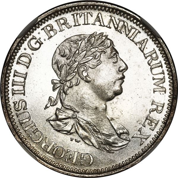 ESSEQUIBO & DEMERARY, struck in London, 1 guilder, George III, 1816, rare, NGC MS 65, finest known i