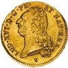 Image 1 : FRANCE, Limoges mint, gold 2 louis d'or à la tête nue, Louis XVI, 1786-I (first semester, no dot), P