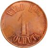 Image 2 : GUATEMALA, Pochuta, Chimaltenango, copper ½ real plantation token, ca. late 1800s, Wyld Hermanos / L