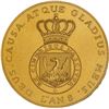 Image 2 : HAITI, Kingdom of Northern Haiti, gold matte proof pattern fantasy crown, Henri I, dated 1811 / L'AN