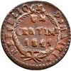Image 2 : HAITI, copper 1 centime, An 38 // 1841, NGC AU 55 BN.