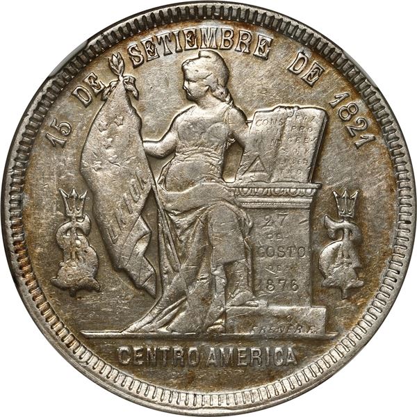 HONDURAS, Tegucigalpa, 1 peso, 1890, NGC AU 55.