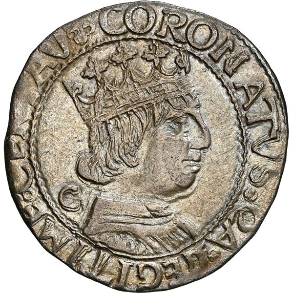 ITALIAN STATES, Naples (kingdom), 1 coronato, Ferdinand I (1458-1494), mintmaster Latin C / Gothic C