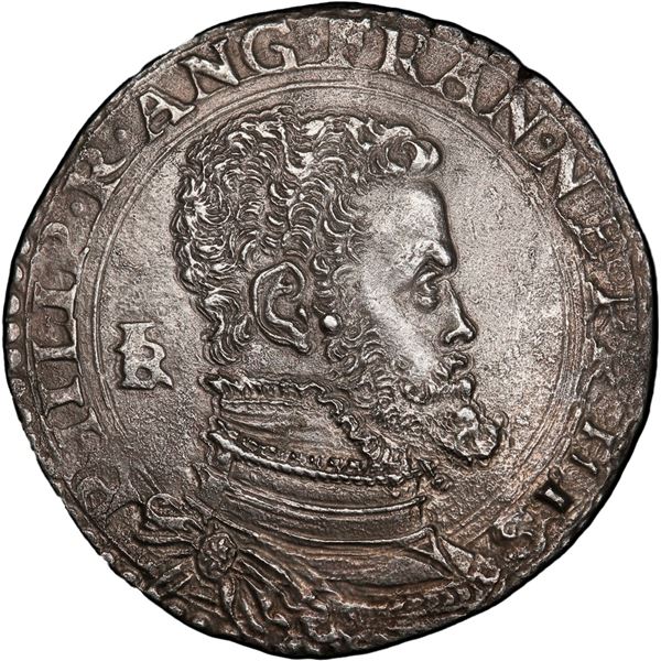 ITALIAN STATES, Naples (under Spain), ½ ducato, Philip II, no date (1554-56) mintmaster IBR, PCGS AU