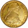 Image 1 : MEXICO, Mexico City, gold bust 8 escudos, Charles III, 1777/6 FM, NGC AU 53.