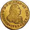 Image 1 : MEXICO, Mexico City, gold bust 4 escudos, Philip V, 1732 F, extremely rare, NGC MS 60 (Shipwreck Blu