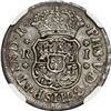 Image 2 : MEXICO, Mexico City, pillar 1 real, Philip V, 1743 M, NGC XF details / cleaned.