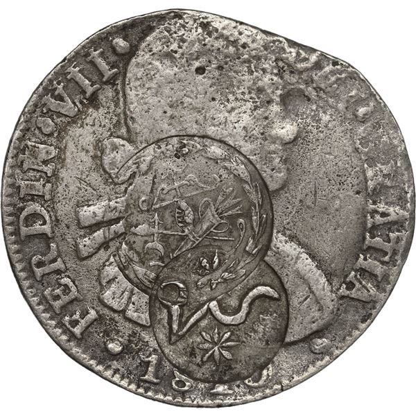 MEXICO, Chilpanzingo and Morelos, 8 reales, Supreme Junta and Morelos Type A countermarks (1811-14) 