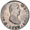 Image 1 : MEXICO, Mexico City, 8 reales, Iturbide, 1822 JM, early eagle, NGC VF details / rev scratched.