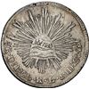Image 1 : MEXICO, Durango, cap-and-rays 8 reales, 1824 RL, hookneck eagle, folded snake, large LIBERTAD, NGC V