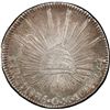 Image 1 : MEXICO, Zacatecas, cap-and-rays 8 reales, 1835 OM, PCGS MS62.