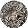 Image 1 : MEXICO, Chihuahua mint, cap-and-rays 8 reales, 1858 BA, very rare, NGC VF 20.