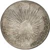 Image 1 : MEXICO, Guadalajara, cap-and-rays 8 reales, 1860 JG, no dot, rare.