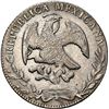 Image 2 : MEXICO, Guadalajara, cap-and-rays 8 reales, 1867 JM, NGC UNC details / obv graffiti, Dunigan-Parker 