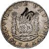 Image 1 : MOZAMBIQUE (under Portugal), 8 reales, José I, MR monogram countermark (1765-67) on a Lima, Peru, pi