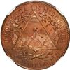 Image 1 : NICARAGUA, copper proof pattern 2 centavos, 1887-E, NGC PF 65 RB, "top pop."