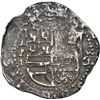 Image 1 : PANAMA, Panama City, cob 2 reales, Philip II, assayer oB to right, mintmark AP above denomination II