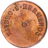 Image 2 : ((PANAMA) VENEZUELA, bronze 2 reales token, no date, Rivero S. Hermanos, rare, PCGS MS64 Red-Brown