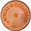 Image 2 : (PANAMA) VENEZUELA, bronze 1 real token, no date, Rivero S. Hermanos, rare, PCGS MS64 Red-Brown