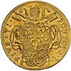 Image 2 : PAPAL STATES, Rome mint, gold zecchino, Pius VI, 1775, NGC AU details / bent.