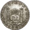 Image 1 : PERU, Lima, pillar 8 reales, Charles III, 1761 JM, both mintmarks dotted.