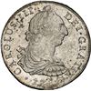 Image 1 : PERU, Lima, bust 8 reales, Charles III, 1786 MI, NGC MS 61, ex-Almenara.